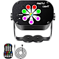Miniatyrbilde 1 av 4: UV LED-projektor for festlys, USB RGB DJ-projektorlys, disco-fjernkontrollbelysning, oppladbar for Lumiere-scene, hage, stue, hjem Ka