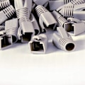 Miniatyrbillede 3 af 5: RJ45 Cat7 stik Cat6A netværks Ethernet-kabel stik 7 stik R beskyttelsesmuffer kappe farve OD 7 mm (orange)