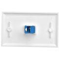 Miniatyrbilde 2 av 5: 5-pak Cat6 Ethernet-veggkontakt, 1 RJ45-nettverksport, hunn til hunn, Keystone-veggkoblingsplate - blå
