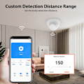 Miniatyrbild 1 av 5: Tuya Zigbee WiFi Smart Human Body Sensor Radar Detector 24GHz Mikrovågsrörelsesensor Trådlös Människonärvarodetektor