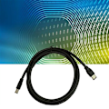 Miniatyrbillede 2 af 4: 1,8M Sort Firewire Kabel IEEE 1394 400 til 6-polet Han