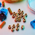 Miniatyrbillede 5 af 5: 3D Printer Dele Extruder Hjul Drev 26 Tands Gear Messing Gear Kompatibel