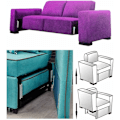 Miniatyrbillede 4 af 5: 4.7 Hovedgærde Monteringsbeslag Panel Vægmontering Sammenlåsende Ophæng Heavy Duty Sofa Forbindelse Universal Metal Forbindelse (2 Par)