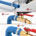 Miniatyrbillede 4 af 5: 100 stk. 1/2 tommer Pex klemringe, 304 rustfrit stål PEX klemringe, Pex fittings klemring til PEX rør fittings