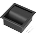 Miniatyrbillede 1 af 5: Toiletpapirholder, 304 Rustfrit Stål Indbygget Toiletpapirholder, Papirrulles Holder til Hjem, Badeværelse, Hoteller, Sort
