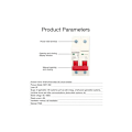 Miniatyrbillede 2 af 5: ,2P 1000V 40A Miniature DC-afbryder Solcelle-PV-system DC-afbryder Isolator DIN-skinnemonteret Afbryder DZ47-63Z C40 DC-afbryder