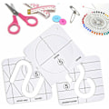 Miniatyrbillede 3 af 5: DIY Akryl Sy- og Quilter lineal Hult-formet sykit Quiltemønster B, Sunny