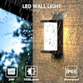 Pikkukuva 3 / 4: Moderni ulkoseinävalaisin, 30 W:n LED-seinävalaisin, 3-värinen seinälamppu, mattamusta kuisti- ja terassivalaisin, IP65-vedenkestävä eteisen portaisiin ja puutarhaan