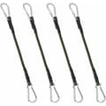 4-pack 30 cm kraftiga bungee-snören för camping, bagage, resor