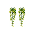 Miniatyrbillede 1 af 5: 2 stk. Kunstig Ivy Kunstig Grøn Hængende Planter til Fest, Bryllup, Køkken, Have, Kontor Dekoration Gul
