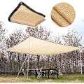 Miniatyrbillede 1 af 5: Beige Skyggedug Rektangulær Skygge Sejl 90% UV-Resistent Åndbar og Modstandsdygtig Skyggedug til Drivhus Pergola Have Swimmingpool 4X5m
