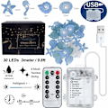 Miniatyrbillede 4 af 5: Lysguirlande udendørs indendørs lysguirlander led batteri guirlande af lys dekoration soveværelse deco fødselsdag bryllup tropisk marine hestehoved søstjerne s