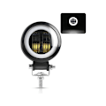 Miniatyrbilde 5 av 5: 2 stk motorsykkel LED arbeidslys LED frontlys 20W tåkelys med blenderåpning bil LED engeløye spotlight