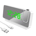 Elektronisk LED digital projektionsväckarklocka bordsväckarklocka med projektionstidsprojektor sovrum sängklocka B