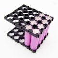Miniatyrbillede 3 af 5: 50 stk. 18650 batteri 4X5 celleafstandsstykke strålende pakke sort plastik varmeholder