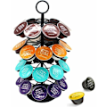 Miniatyrbild 1 av 5: Kaffe Kapselhållare Kapsel Dispenser Roterande Display Stativ för 36 Kapslar, Dolce Gusto Pod Hållare Förvaringsställ, 360 Grader Roterbar, Svart, O