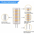 Miniatyrbillede 2 af 5: G4 Led 12v 4w Lyspære, AC/DC 12V Belysningslamper Ækvivalent til 30W Halogen, 400LM, Varmt Hvidt 3000K, Ikke-dimbar, Udskiftning til Hætte og Lysekrone