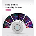 Miniatyrbillede 5 af 5: -LED Wifi Stjernehimmel Projektor, Smart Stjerneprojektor Galaxy Natlampe, Dæmpning/Stemmestyring/WiFi-forbindelse/Timer, Rumdekoration, Gave, Jul