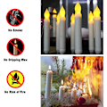 Miniatyrbillede 3 af 5: 12 stk. LED Spidserlys, Flammeløse Bordlys, Batteridrevne Harry Potter Lys til Morsdaggave, Fest, Bryllup, Kirkedekorationer