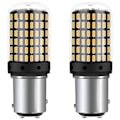 Miniatyrbillede 1 af 5: 2 stk. Super LED Canbus 1157 BAY15D P21/24W Bil 12V Baklys Reverslys Brems Blinklys Pære Gul