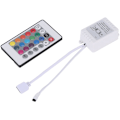 Miniatyrbilde 1 av 5: LED-kontroller RGB-kontroller styring IR fjernkontroll 24 knapper 12V