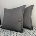 Pikkukuva 2 / 3: Harmaa tyynyliina - 65X65Cm - 100% Puuvilla