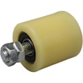Miniatyrbillede 2 af 5: M12 48 x 50mm PP Stål Rulleleje Styrehjul med 6201 Lejeindsats til Elektrisk Dør Pakke med 2