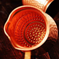 Miniatyrbillede 4 af 5: 2X Tyrkisk tyrkisk kaffemaskine tyrkisk kaffe kobber tyrkisk kaffemaskine til Cezve Cafeteria Metalhåndtag Cevze
