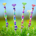 Miniatyrbillede 5 af 5: 32 stk. 8/32 rustfrit stål gevindstænger til perler, herunder 8 fuldt gevindskårne, 16 sekskantmøtrikker, krystalknapper