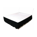 Miniatyrbillede 1 af 4: Sort elastisk sengeskørt 200X200cm