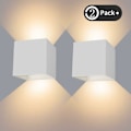Pikkukuva 1 / 5: 12W LED-seinävalaisin makuuhuoneeseen, 2 kpl sisätilojen moderneja seinävalaisimia, säädettävällä säteilykulmalla ja pitkäikäisellä energiansäästöisellä LEDillä, sopii olohuoneeseen