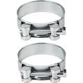 2-pack förstärkta slangklämmor för galvaniserade stålrör 52-55mm