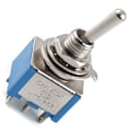 Miniatyrbilde 2 av 3: AC 3A/250V 6A/125V 6-pinners DPDT På/På 2-posisjons vippebryter blå