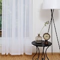 Miniatyrbilde 2 av 5: 2 stk. Supermyk, stort håndfølelse hvite tyllgardiner for moderne dekorasjon Solid Chiffon Voile Transparent Voile