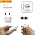 Miniatyrbild 2 av 5: 20 st EU-kontaktadapter, US till EU, Resa EU Typ C, EU-strömadapter