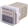 Miniatyrbild 2 av 5: 2X AC 220V 5A Programmerbar Dubbeltidsfördröjningsrelä Enhet Verktyg DH48S-S
