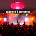 Pikkukuva 3 / 5: 36W LED-kattovalaisin Bluetooth-kaiuttimella, väriä vaihtava kattovalaisin, kaukosäädin ja mobiilisovellus, 3600LM, 3000-6500K, IP44, makuuhuoneeseen, Li