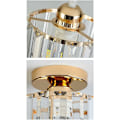 Miniatyrbillede 4 af 5: Moderne Krystal Loftlampe E27 LED Mini Krystal Lysekrone Loftlampe til Køkken Spisestue Soveværelse Gang Indgang (guld)