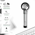 Miniatyrbild 2 av 5: Stativförstoringsglas - Pappersvikt - Touch-system - Diopter: Förstoring X5 - Belysning med 3 LED-lampor - Perfekt för läsning, tidningar, tidskrifter, precisionsarbete