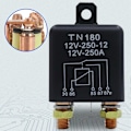 Miniatyrbillede 2 af 5: Bilrelæ 12V 24V 250A Kontinuerlig Type Høj Batteristyring Afbryder Bilterminal Starterrelæ
