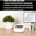 Miniatyrbillede 5 af 5: Indendørs termometer hygrometer - 5 års garanti - Høj præcision - Digital temperatur- og fugtighedsindikator