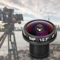 Miniatyrbilde 3 av 5: CCTV-sett, 1,8 mm 5MP panorama fisheye-objektiv Chuangwei-objektiv uten vignettering HD nettverksobjektiv CCTV-objektiv