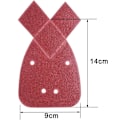 Miniatyrbillede 3 af 5: 50 stk. Slibeskiver Slibeskive 10 x Korn 40/60/80/120/240 Sandpapir Slibe Trekanter Passer til Black and Decker Detalje Palm Sander