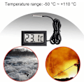 Miniatyrbild 4 av 5: Ny Digital LCD Termometer Temperaturmätare Sond Sensorområde -50 Celsius C till +110 Celsius C