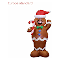 Miniatyrbillede 4 af 5: Oppustelig Julemand, Dekoration Julelys LED Dekoration Fest Hjem Have Udendørs Ornament, 1.5m