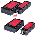 Miniatyrbilde 2 av 5: Kabeltester, nettverkslinje-lapptester RJ45 RJ11 detektorlokalisator Ethernet nettverkskabelsporer, rød-svart