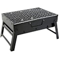 Miniatyrbilde 1 av 5: Kullgrill, Bærbar Kullgrill i Tre, Foldbar, Egnet for Utendørs Camping Grill, Strandgrill 43X30X24cm