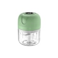 Miniatyrbillede 1 af 5: -Elektrisk Kødhakker, Mini elektrisk hakkemaskine, 250 ml, elektrisk køkkenhakker med USB-oplader, løghakker med 3 knive