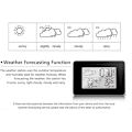 Miniatyrbillede 3 af 5: Trådløs Vejrstation, Indendørs Udendørs Termometer Hygrometer med Udendørs Sensor LCD Display Digital Temperatur Luftfugtighedsovervågning med Baggrundsbelysning