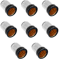 Miniatyrbilde 1 av 5: LED Lysadapter - 8 stk Lampeholderomformere Pærebaseadapter Pæreholder Tilbehør (B15 til E14)